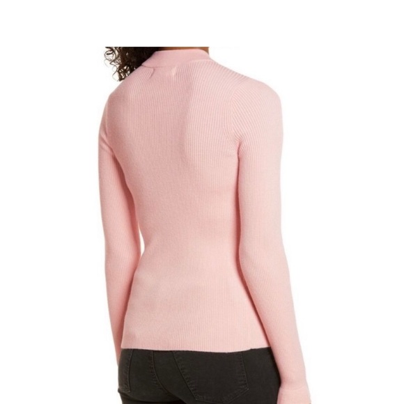 RACHEL PARCELL Mock Neck Ribbed Sweater Size XS - Picture 4 of 9